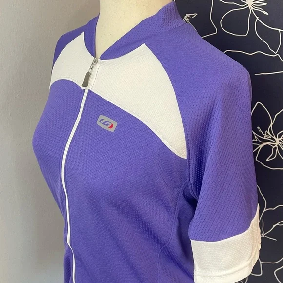 LouisGarneau Women’s Novella 2 Cycling Jersey Top Zipper Purple, Size XL - Picture 2 of 8